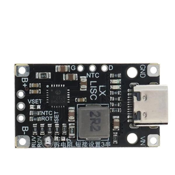 Módulo de Carregamento de Bateria de Lítio Tipo-C USB 15W - 8.4V/12.6V 1.5A com Indicador Imagem de Módulo de Carregamento de Bateria de Lítio Tipo-C USB 15W - 8.4V/12.6V 1.5A com Indicador