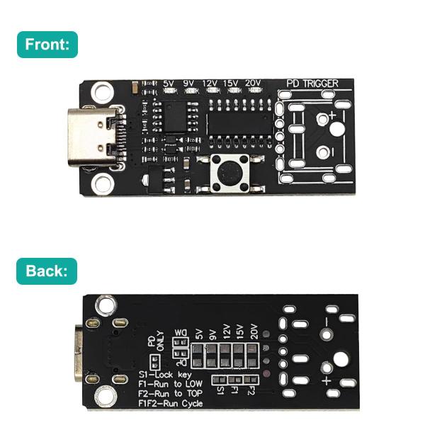 Imagem de Módulo de gatilho HUNSOOL USB-C QC PD3.0 Tipo C 5V 9V 12V 15V 20V