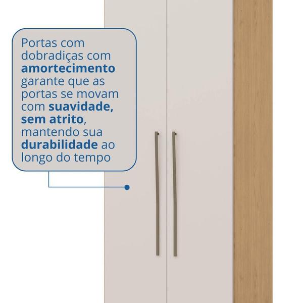 Imagem de Módulo de Guarda Roupa 2 Portas 2 Gavetas com Cabideiro Elegance