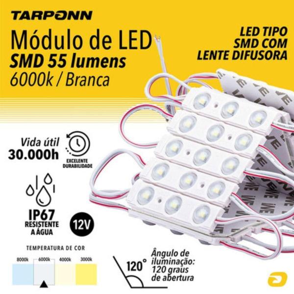 Imagem de Módulo De Led Tarponn 3 Smd 55 Lumens Ip67 Verde