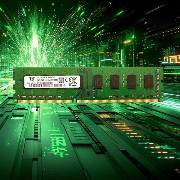 Imagem de Módulo de Memória RAM DDR3 8GB 1600MHz - Casper Verde - Para PC, Trabalho e Jogos