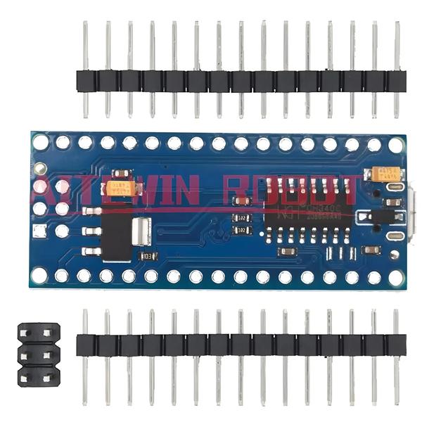 Imagem de Módulo De Placa De Desenvolvimento PCB Compatível Com Controlador Arduino Nano 3.0 Atmega328 Sem USB