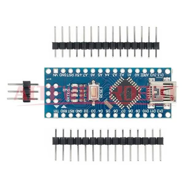 Imagem de Módulo De Placa De Desenvolvimento PCB Compatível Com Controlador Arduino Nano 3.0 Atmega328 Sem USB