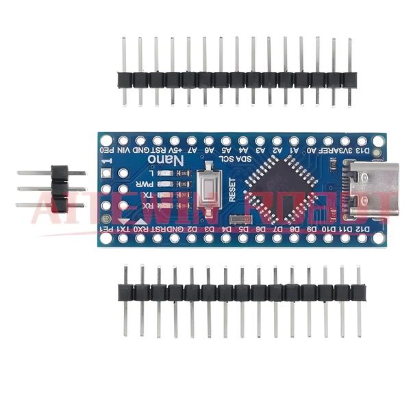 Imagem de Módulo De Placa De Desenvolvimento PCB Compatível Com Controlador Arduino Nano 3.0 Atmega328 Sem USB