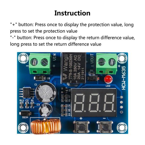 Imagem de Módulo de proteção MELIFE XH-M609 de desconexão de baixa tensão