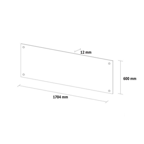 Imagem de Módulo de Quarto Painel Ponte Casal Módena 79000 Branco - Demóbile