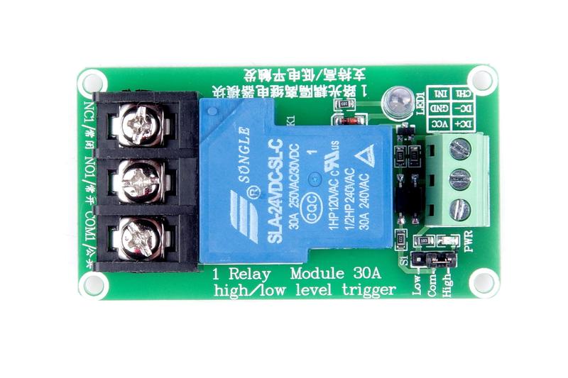 Imagem de Módulo de relé KNACRO de 1 canal DC 24V 30A para controle PLC