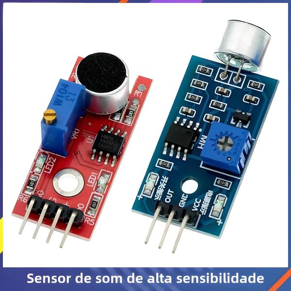 Imagem de Módulo De Sensor De Microfone De Detecção De Som De Alta Sensibilidade Para Sensor De Som AVR PIC