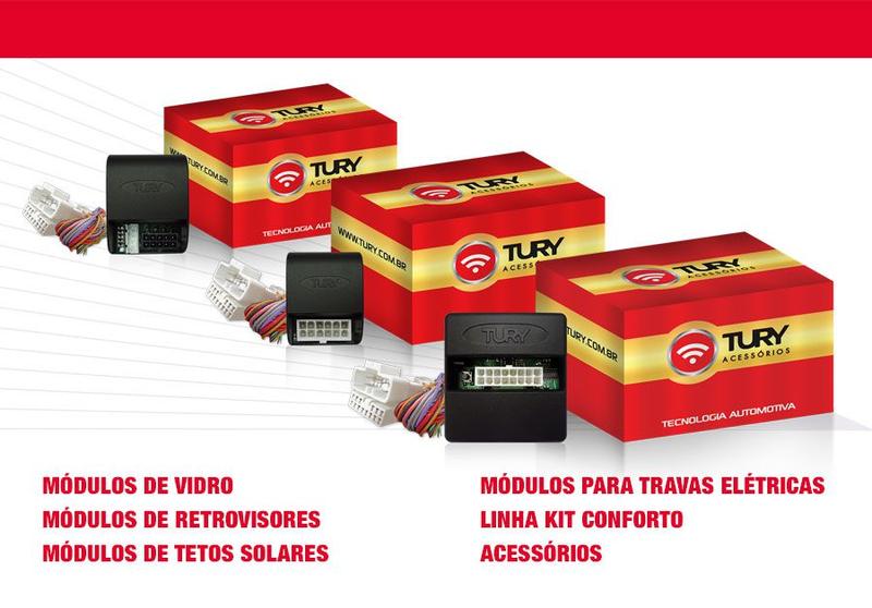 Imagem de Modulo de Vidro elétrico com anti-esmagamento Tury PRO 4.4 AI Chevrolet Sonic Hatch e Sedan 2012 em diante