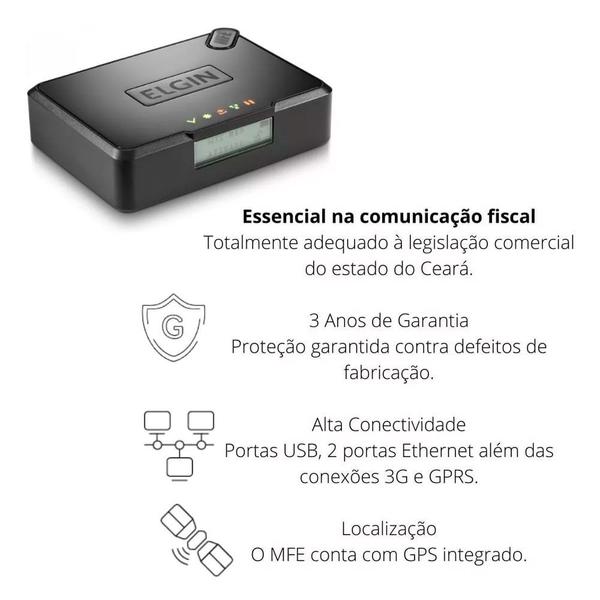 Imagem de Módulo Fiscal Eletrônico Smart MFE Elgin, Legislação Fiscal do Ceará - 46MFESMART07
