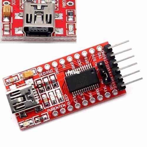 Imagem de Módulo FTDI Conversor USB para TTL RS232 Serial + Cabo Compatível