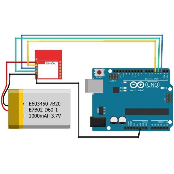 Imagem de Módulo Gprs Gsm Arduino Sim800L Quad Band Raspberry Wireless