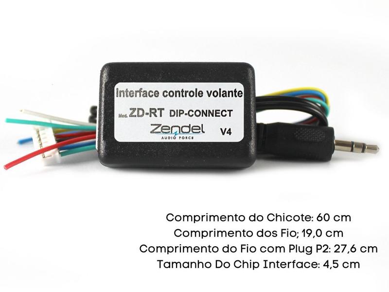 Imagem de Modulo Interface Controle Comando Central De Rádio Multimidia Som Pelo Volante Dip Connect V4