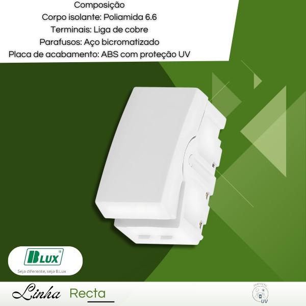 Modulo Interruptor Bipolar Paralelo Recta Santin - B.Lux - BLUX Imagem de Modulo Interruptor Bipolar Paralelo Recta Santin - B.Lux