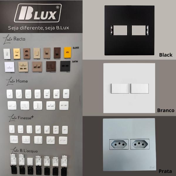 Modulo Interruptor Bipolar Paralelo Recta Santin - B.Lux - BLUX Imagem de Modulo Interruptor Bipolar Paralelo Recta Santin - B.Lux