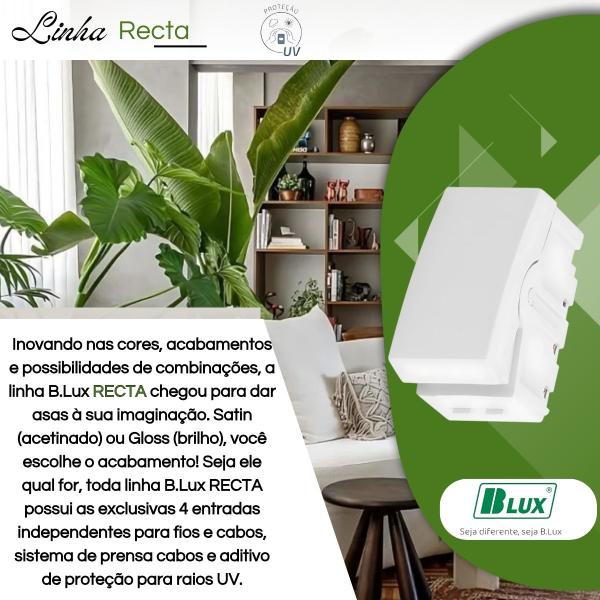 Modulo Interruptor Bipolar Paralelo Recta Santin - B.Lux - BLUX Imagem de Modulo Interruptor Bipolar Paralelo Recta Santin - B.Lux