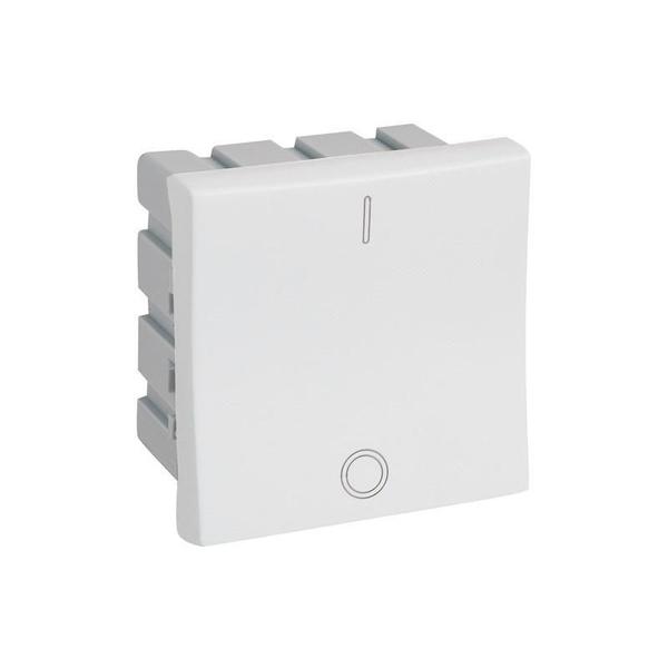 Módulo Interruptor Bipolar Simples 25A Branco Pial Plus Imagem de Módulo Interruptor Bipolar Simples 25A Branco Pial Plus