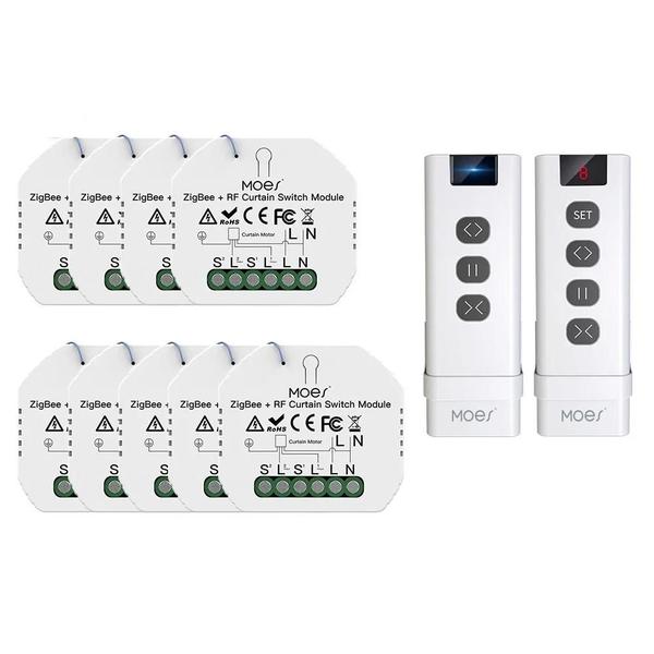 Módulo Interruptor de Cortina Inteligente Zigbee/RF433 - Smart Life/Tuya App Imagem de Módulo Interruptor de Cortina Inteligente Zigbee/RF433 - Smart Life/Tuya App