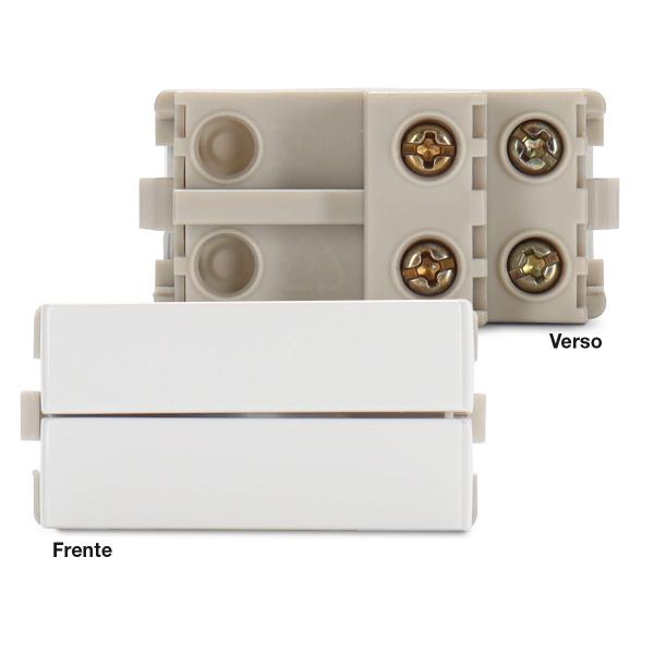 Módulo Interruptor Duplo 2 em 1 Simples Sleek Branco Margirius Imagem de Módulo Interruptor Duplo 2 em 1 Simples Sleek Branco Margirius