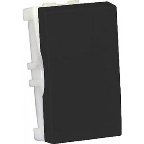 Modulo Interruptor Paralelo Brs12496-6Bk - Blux Recta Black Satin Fosco Imagem de Modulo Interruptor Paralelo Brs12496-6Bk
