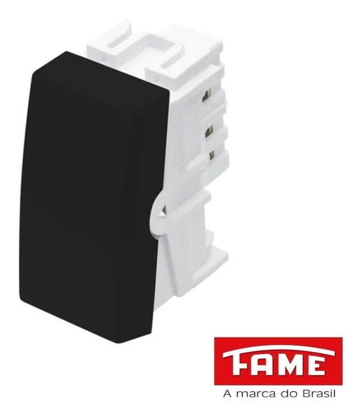 Imagem de Módulo Interruptor Paralelo Preto 16A/250V Habitat - Fame