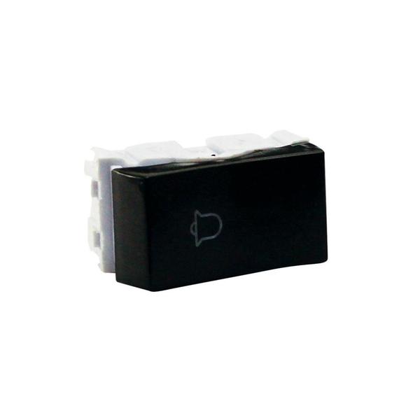 Módulo Interruptor Pulsador 10A 250V Campainha Preto - Force Line Imagem de Módulo Interruptor Pulsador 10A 250V Campainha Preto - Force Line