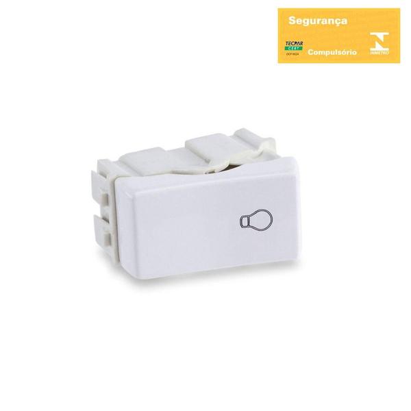 Módulo Interruptor Pulsador Minuteria 10A 250V Branco Rubi - Force Line Imagem de Módulo Interruptor Pulsador Minuteria 10A 250V Branco Rubi - Force Line