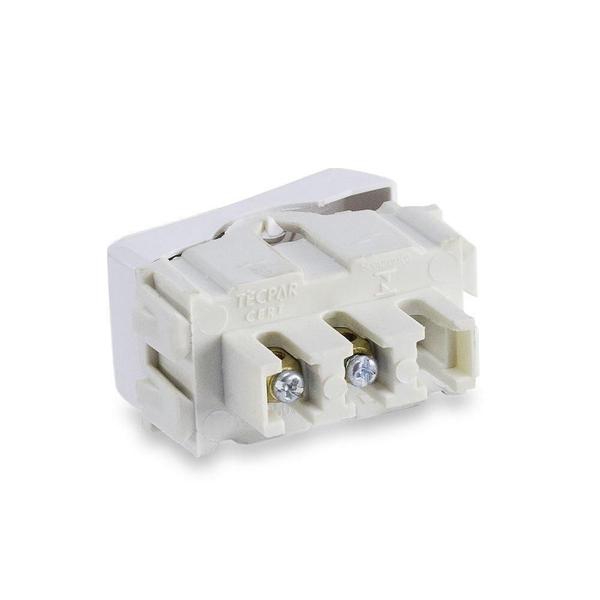 Módulo Interruptor Pulsador Minuteria 10A 250V Branco Rubi - Force Line Imagem de Módulo Interruptor Pulsador Minuteria 10A 250V Branco Rubi - Force Line