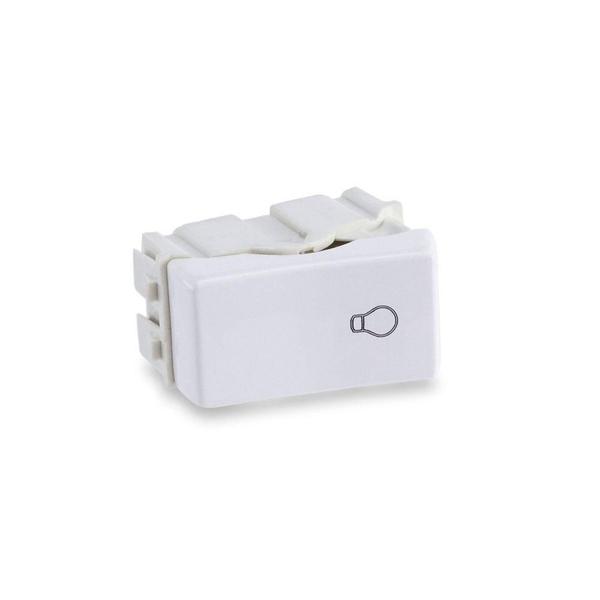 Módulo Interruptor Pulsador Minuteria 10A 250V Branco Rubi - Force Line Imagem de Módulo Interruptor Pulsador Minuteria 10A 250V Branco Rubi - Force Line