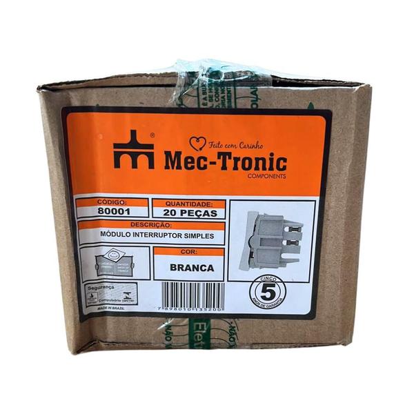 Módulo Interruptor Simples Petra Mec-Tronic com 20 Unidades Imagem de Módulo Interruptor Simples Petra Mec-Tronic com 20 Unidades