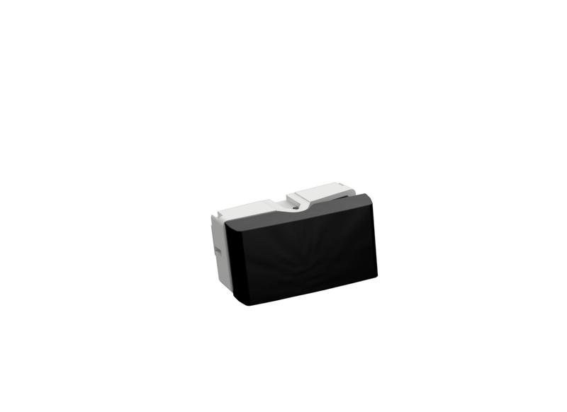 Modulo Interruptor Simples Preto Dubai - ENERBRAS Imagem de Modulo Interruptor Simples Preto Dubai