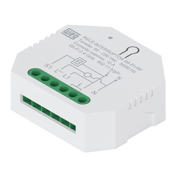 Imagem de Modulo Interruptor Smart Wi-Fi Weg Home - Dispositivo Rele Interruptor 1 Canal Bivolt