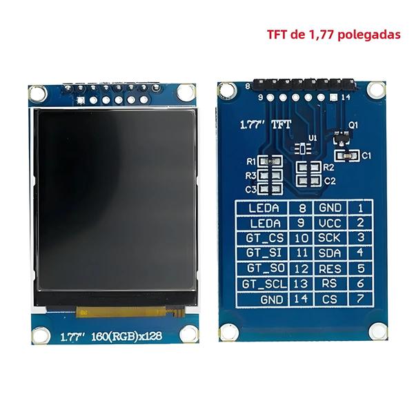 Imagem de Módulo LCD TFT Full Color IPS SPI HD 7P 65K Cores ST7735 Drive IC Para Arduino 096 13 144 177 18 24