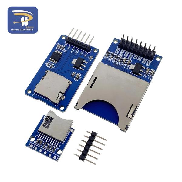 Imagem de Módulo Leitor de Cartão Micro SD 5V/3.3V SPI - Conversor de Nível para Arduino