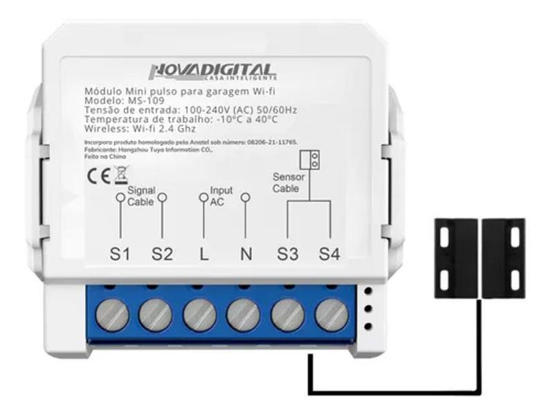 Imagem de Módulo Mini Pulso Inteligente Garagem Wi-Fi NovaDigital