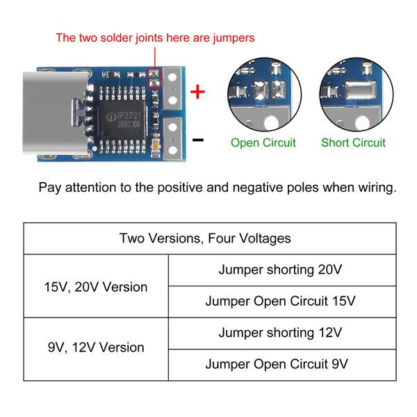 Imagem de Módulo PD Decoy AITRIP PDC004-PD USB-C PD 12V DC 5A 5 unidades