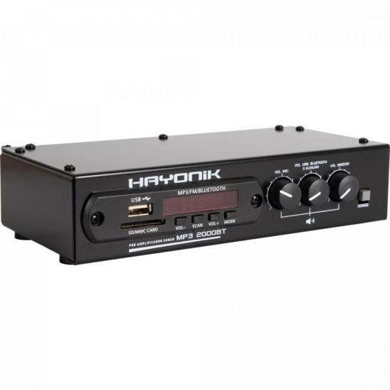 Imagem de Módulo Pré-Amplificador Hayonik 2000BT MP3 c/ Gongo/FM/USB/Bluetooth