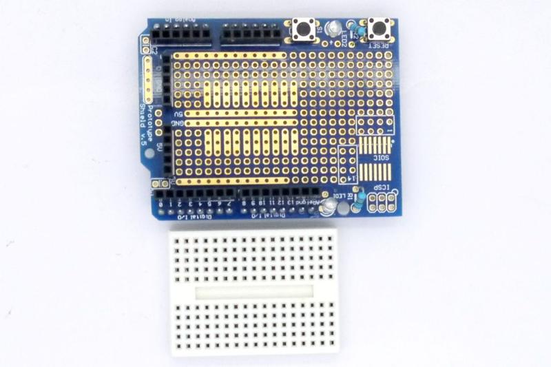 Imagem de Módulo Protoshield Compatível com Arduino Mini Protoboard UNO R3 V.5 Shield - GC-10