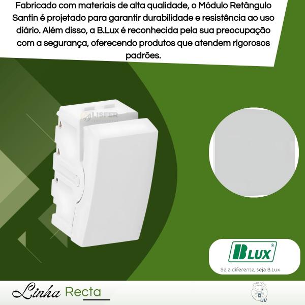 Modulo Recta Santin Interruptor Paralelo - B.Lux - BLUX Imagem de Modulo Recta Santin Interruptor Paralelo - B.Lux