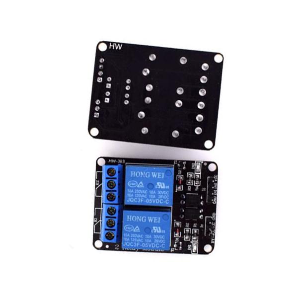 Imagem de Módulo Relé 2 Canais 110/220 Entrada 5v Para Arduino Srd05vd