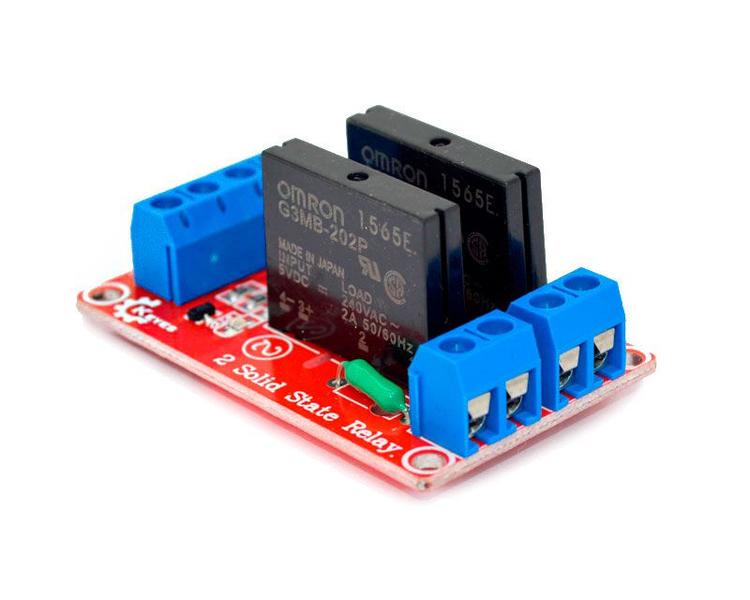 Imagem de Módulo Rele 5v SSR 2 Canais para Arduino - GC-146