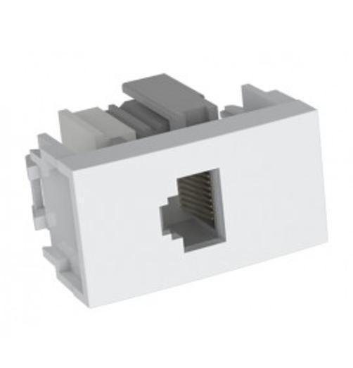 Imagem de Modulo Rj45 Cat6 - Enerbras Dubai Branco - Ed1745-E/C6