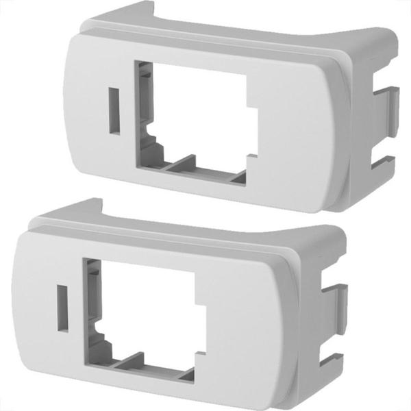 Imagem de Modulo Schneider Miluz Adaptador Rj-45 Branco Pacote Com 2 Pecas - S3B74220