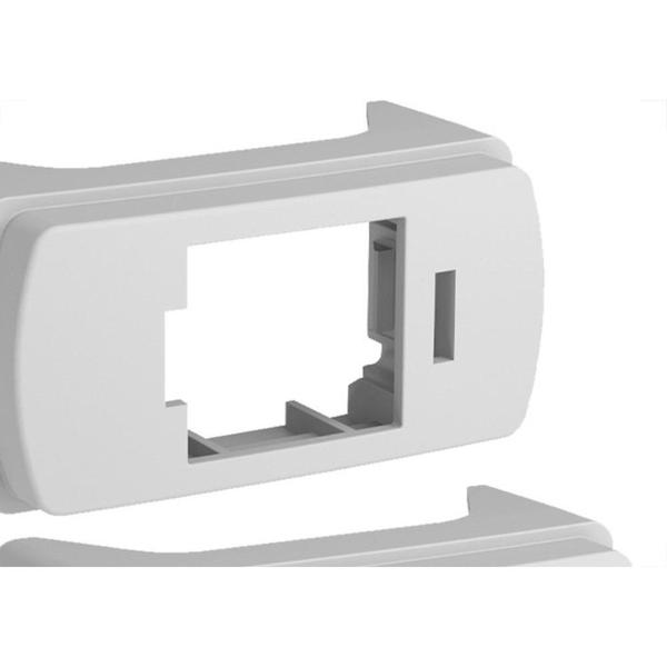 Imagem de Modulo Schneider Miluz Adaptador Rj-45 Branco Pacote Com 2 Pecas - S3B74220