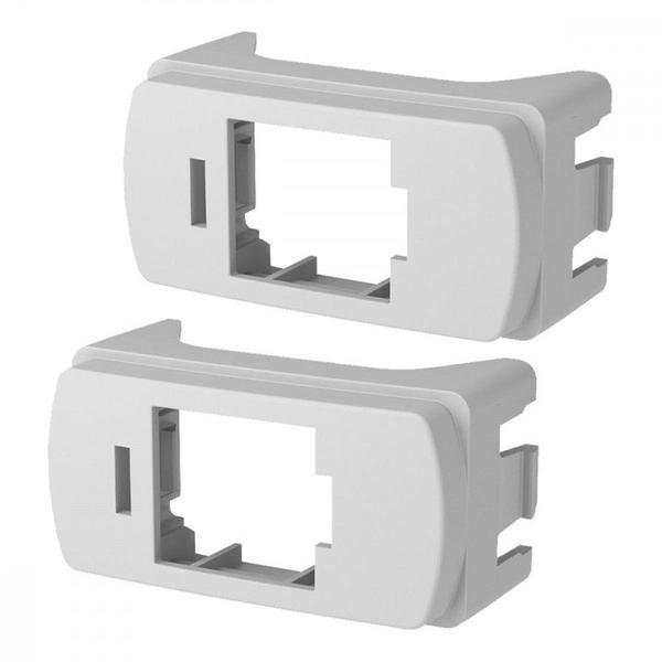 Imagem de Modulo Schneider Miluz Adaptador Rj-45 Branco Pacote Com 2 Pecas - S3B74220