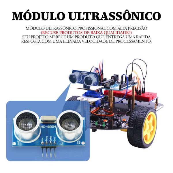 Imagem de Módulo Sensor Distância Ultrassônico Hc-sr04 Para Arduino