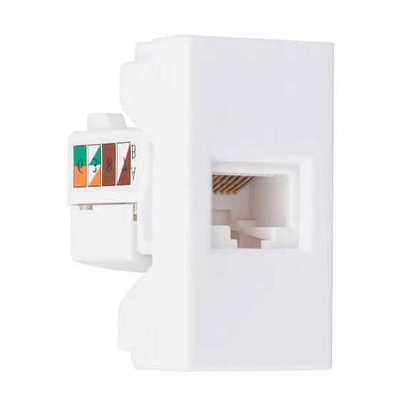 Imagem de Modulo Steck Linha Stella Tomada Rj45 - Branco 868095