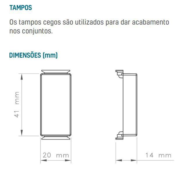 Imagem de Modulo tampo cego aria branco tramontina