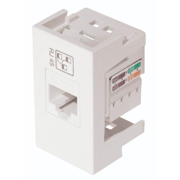 Imagem de Módulo Tomada para Rede de Informática RJ45 CAT 5E 8Vias Modulo - 1140 - FAME