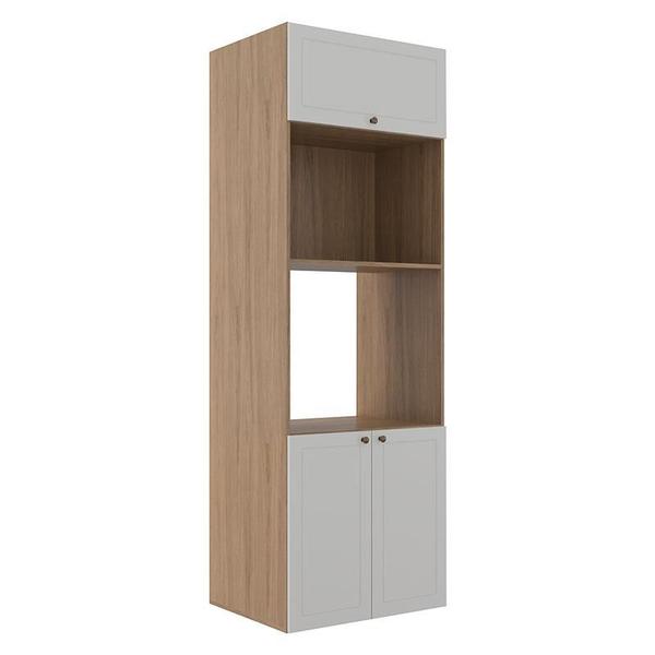 Imagem de Módulo Torre Micro-Ondas Forno 70cm x 208cm 100% MDF Cozinha Modulada Provence Robel Hanover/Fendi